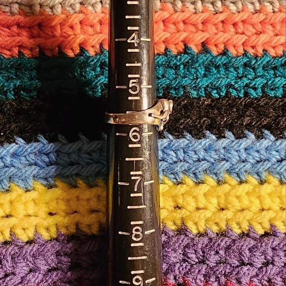 Vintage Stamped Sterling Silver Elephant Articulated Hinged Trunk Legs Ring 5½ - Picture 7 of 16